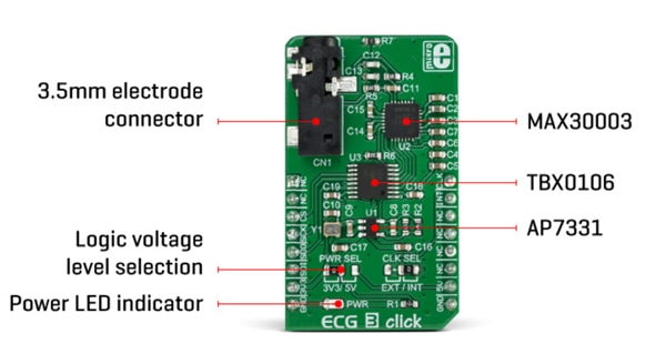Mikroe MIKROE-3273 ECG 3 Click